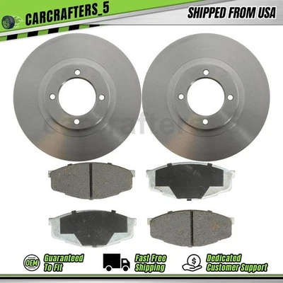 OE Disc Brake Rotors Brake Pads Set Front for 1985-1988 Toyota Cressida 2.8L - Image 1 of 4