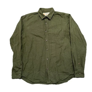 Mollusk California Shirt Mens Medium Green Button Up Linen Blend Surf - Picture 1 of 8
