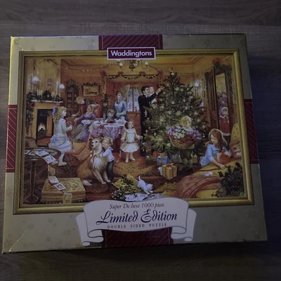 Waddingtons "Nearly Christmas" Jigsaw Puzzle 1995 Double Sided Ltd Edit 1000 Pcs - Image 1 of 4