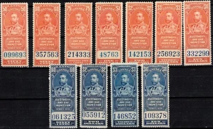 CANADA – 1930- ELECTRICITY & GAS REVENUE STAMPS- -VF** - Picture 1 of 1