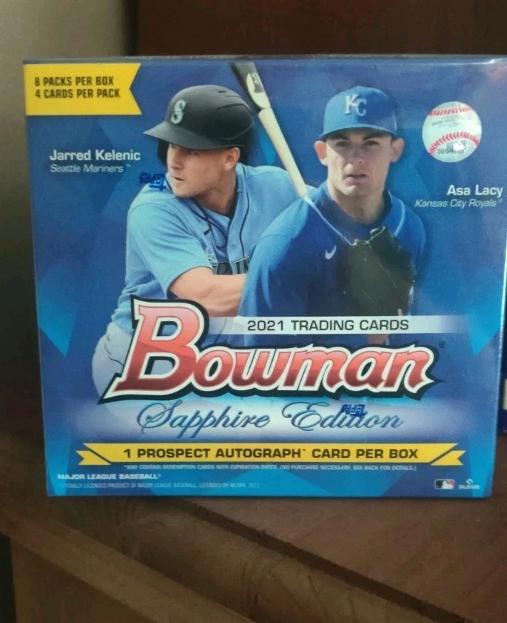 2021 Bowman Sapphire Edition MLB Baseball Factory Sealed Hobby Box - Image 1 of 1