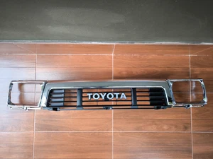 Front Grille mask+Emblem+Headlight Rim Chrome Fit Toyota Hilux LN106 4WD 1989-93 - Picture 1 of 19