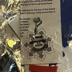 Menge 12 Schneemann auf Schneeflocke Schaum Kinder Handwerk Weihnachten Urlaub Kit OTC - 5 Zoll - Bild 1 von 3