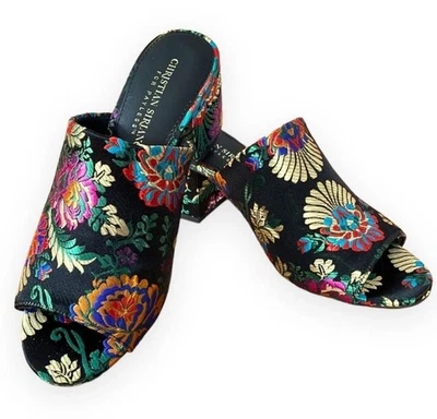 Christian Siriano Multicolor Open Toe Heels Women Size 5.5 New - Image 1 of 4