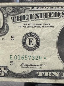 E01657324*  $10 1969 STAR Note Ten Dollar Bill - Picture 1 of 6
