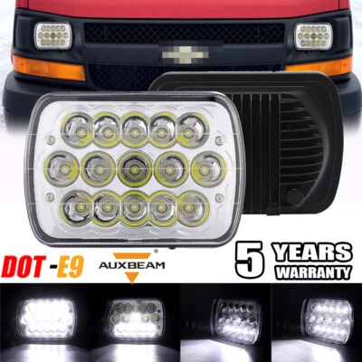AUXBEAM 7x6" LED Headlight Hi-Lo DRL For Chevy Express Cargo Van 1500 2500 3500 - Image 1 of 4