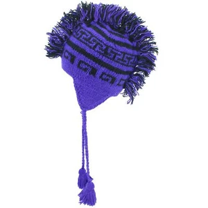 Wool Hat Mohawk Punk Tassels Knitted LoudElephant Men Ladies Warm Winter - Picture 1 of 3