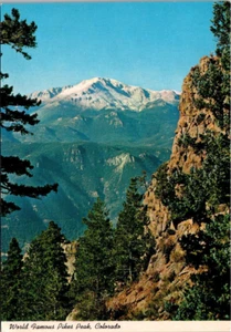 Pikes Peak Colorado Springs CO c1980 Postcard - Picture 1 of 2
