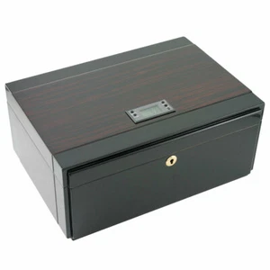 Cuban Crafters Embajador Digital Hygrometer Cigar Humidor for 120 Cigars - Picture 1 of 3