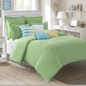 BRAND NEW SOUTHERN TIDE SKIPJACK CHINO COTTON COMFORTER KIWI GREEN - QUEEN/FULL - Picture 1 of 6