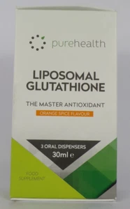 PUREHEALTH-LIPOSOMAL GLUTATHIONE -3 TUBES FORMULE PLUS RAPIDE 30ML -08/2026 ORAN - Imagen 1 de 2
