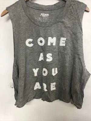 Top para mujer POUND gris "Come As You Are" talla mediana Foto 1 de 4