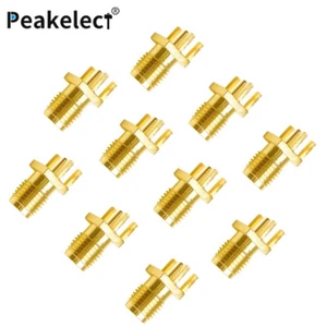 Gold-Plated SMA Female to PCB Board Mount Coaxial Solder RF Connector Adapter - Picture 1 of 6