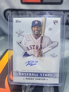 2022 TOPPS BASEBALL STARS AUTOGRAPHS RONNIE DAWSON AUTO #BSA-RD - Picture 1 of 2