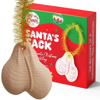 LETS GO CRIMBO Funny Christmas Tree Decoration Stocking Filler Gift For Him / Her Secret Santa