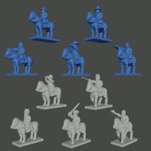 10x 15mm/1:100th ACW General Set (Turner Miniatures) - Bild 1 von 1