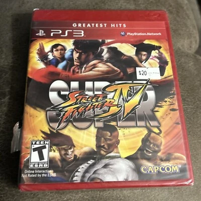 Super Street Fighter IV (Sony PlayStation 3, 2010) New Torn Seal - Image 1 of 3