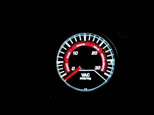 MEGAN RACING UNIVERSAL VACUUM METER GAUGE - BLACK FACE - VER 1 - 52MM Foto 1 de 1