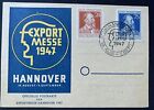 Sammlerstck offizielle Postkarte zur Hannover Export  Messe1947 m Sonderstempel