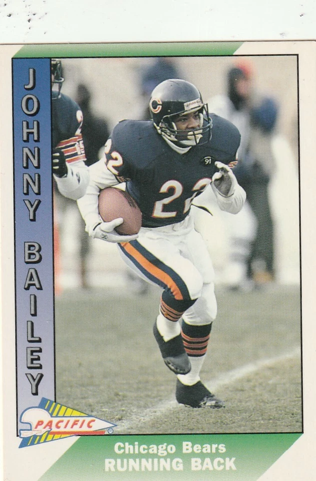 FREE SHIPPING-MINT-1991 Pacific Johnny Bailey #40 BEARS PLUS BONUS CARDS - Image 1 of 1