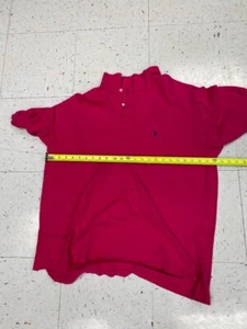 Polo By Ralph Lauren Poloshirt Herren Rot Custom Fit 100% Baumwolle Extra Large - Bild 1 von 3