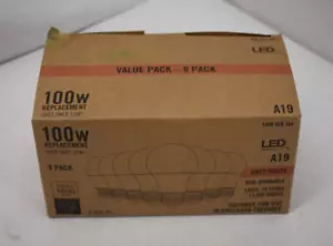LED Technology 100 Watt Equivalent A19 Non-Dimmable CEC Rated LED 8 Pack - Picture 1 of 11