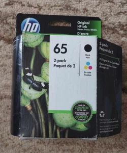 HP 65 Schwarz & Dreifarbig Original Tintenpatronen EXP 03/2021 - Bild 1 von 3