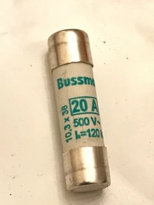 BUSSMANN C10M20 aM 20A FUSE SIZE 10 X 38 (X1 FUSE) faa12z - Bild 1 von 1