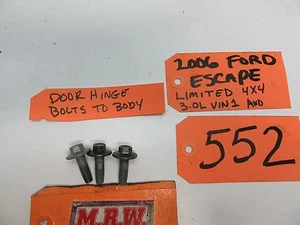 01-07 JUEGO DE 3 PERNOS PERNOS DE ESCAPE FORD BISAGRA PUERTA DERECHA IZQUIERDA DELANTERA TRASERA - Imagen 1 de 3