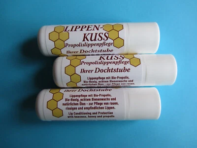 API SUPREME 3 Stück Lippenpflege Lippenbalsam Propolis Pflegestift Stift Stick mit UV Schutz