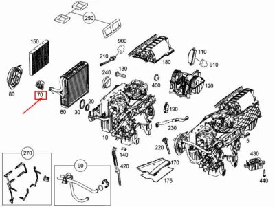 Válvula de expansión evaporador MERCEDES-BENZ S W222 A2228308905 nueva Foto 1 de 4