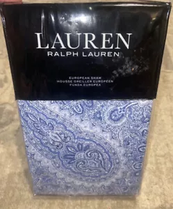 "Neu Ralph Lauren BANTRY Paisley blau Paisley Euro Sham 100 % Baumwolle 26""x26" - Bild 1 von 2