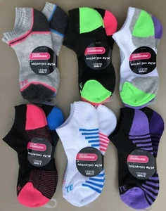 12 Paar unsichtbare sportliche Damen-Sportsocken mehrere Streifen Farbblöcke 9-11 - Bild 1 von 10