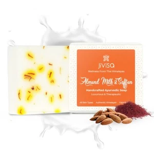 Jivisa Mandel Milch Und Safran Seife Für Alle Hauttypen 100gm - Bild 1 von 8