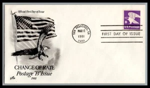 US FDC # 1818 "B" Rate ArtCraft 1981, 0a875 - Picture 1 of 1