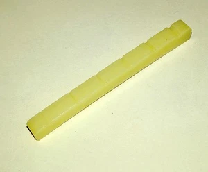 Genuine Camel Bone Nut Slotted 42mm Curved Bottom for Electric Guitar - Picture 1 of 3