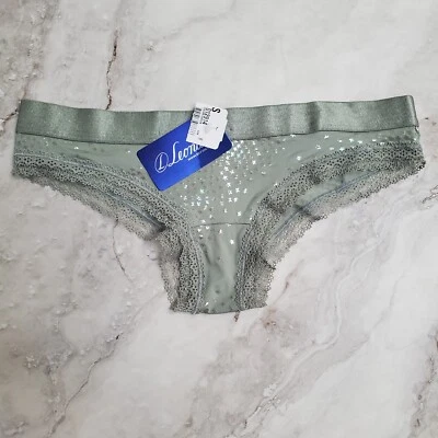 Nuevo con etiquetas Leonisa Cheeky Panty Verde Con Estrellas Talla Pequeña Foto 1 de 4