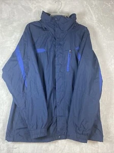 Columbia Mens Medium Blue Hooded Winter Jacket - Picture 1 of 14