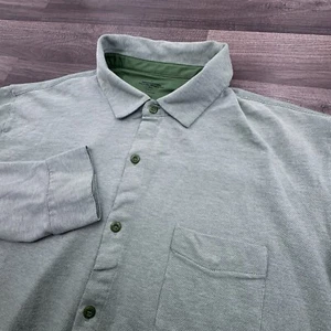 Camicia uomo Fabletics XL verde maglia tinta unita tasca manica lunga elasticizzata performance - Foto 1 di 7