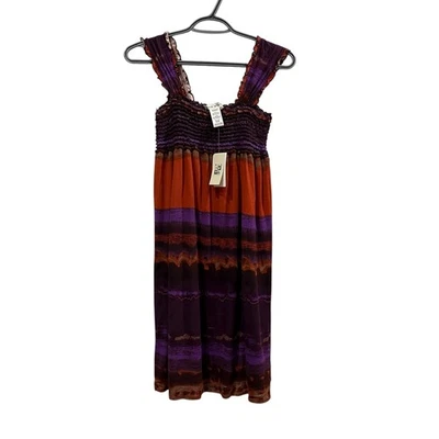 Vestido de sol Max Studio ajustado con correas con volantes para mujer talla XS boho nuevo con etiquetas precio de venta sugerido por el fabricante $118 Foto 1 de 4