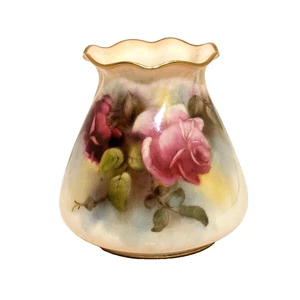 Jarrón antiguo de rosas en miniatura Royal Worcester - Imagen 1 de 8
