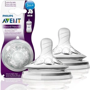 Philips Avent Natural Teat Medium Flow 2 Piece - Picture 1 of 5