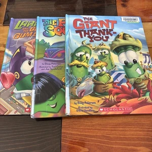Veggie Tales Values to Grow By lot of 3 Books LarryBoy Doug Peterson - Bild 1 von 14