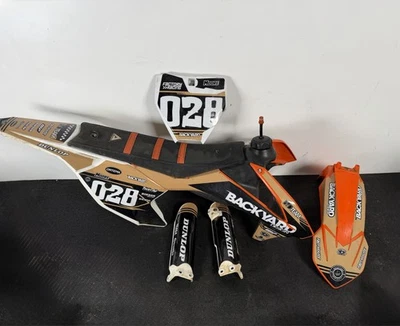 Juego de fundas para guardabarros de plástico para tanque carenado 50sx 2016-2023 Ktm Foto 1 de 4