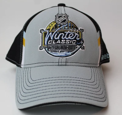 NHL 2011 Winter Classic Capitals vs Penguins Reebok Fitted one size Hat Cap - Image 1 of 4