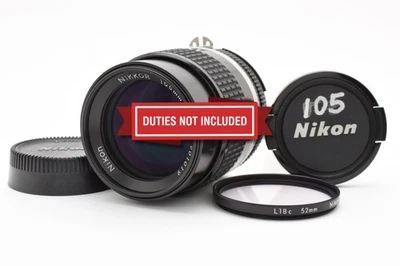 [Top MINT] Nikon Ai-s Ais Nikkor 105mm f/2.5 Portrait, Telephoto Lens JAPAN - Image 1 of 4