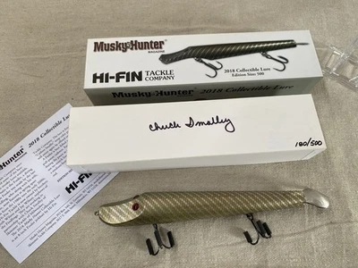 Señuelo coleccionable de revista Musky Hunter 2018 aparejos de alta aleta 180 de 500 Foto 1 de 4