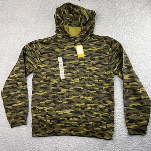 Carhartt Hoodie Boys XL Green 18 - 20 Camo Print Outdoorsy Sweatshirt Pullover - Picture 1 of 14