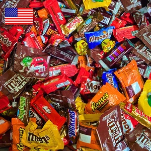 Halloween verschiedene lustige Größe Schokolade Süßigkeiten Mix - 2 Pfund Großpackung Beutel - verschiedene Packungen f - Bild 1 von 1