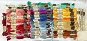 Anchor Stranded Sticktwist Mouline Cotton Floss Lot of 75 Assorted Colors New - Picture 1 of 5